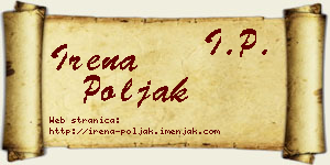 Irena Poljak vizit kartica
